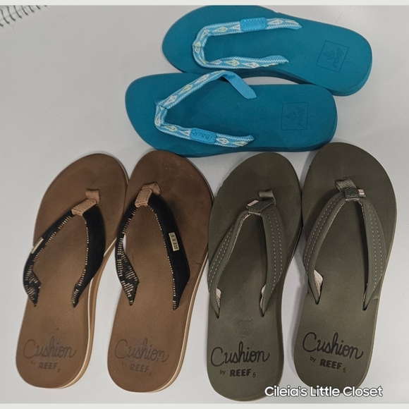 Reef Shoes - REEF Cushion Flip-Flops Sandals, 5 Worn